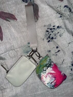 Lululemon Dual Pouch Wristlet No Limits White Multi and Vapor